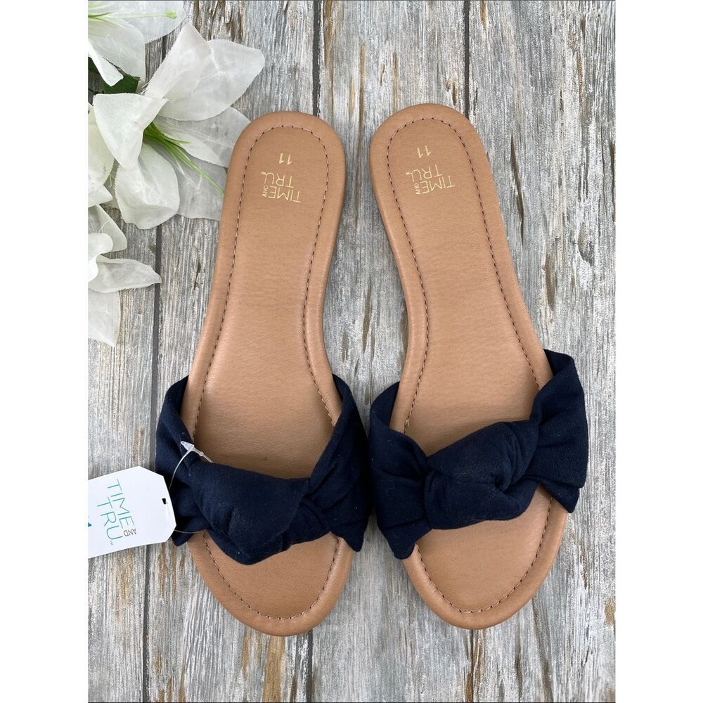 Women's Knot Slide Sandals Shoes Size 11